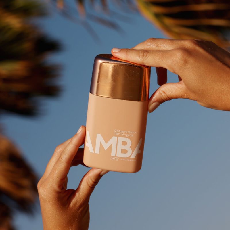 أمبا زيت تسمير جلو ذهبي بدرجة حماية spf 15
