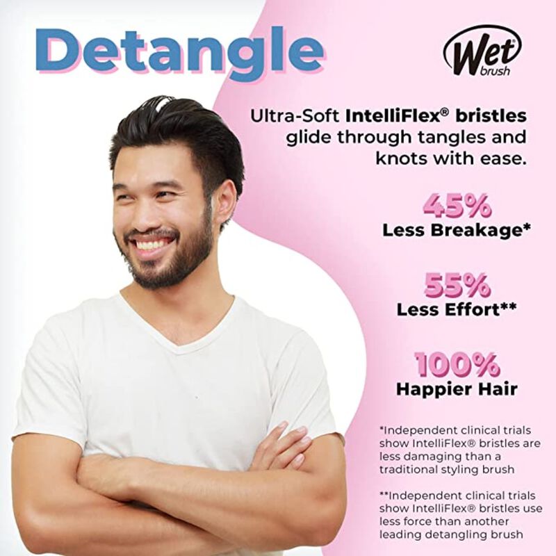 وت براش فرشاة فك تشابك الشعر للرجال من ويت براش ، بني