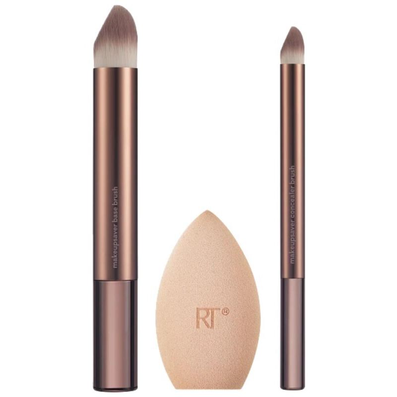real techniques makeupsaver sponge + brush trio