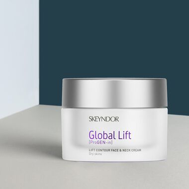 faces anti aging global lift contour faceand  neck cream for dry skin