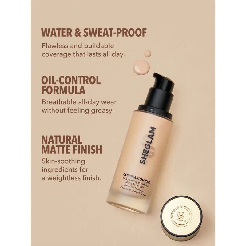 sheglam complexion pro long lasting breathable matte