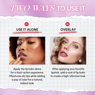 faces summer fig glowing color lip balm nourishing  shining  moisturizing