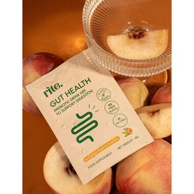 faces gut health drink mix peach flavor   x15 sachets