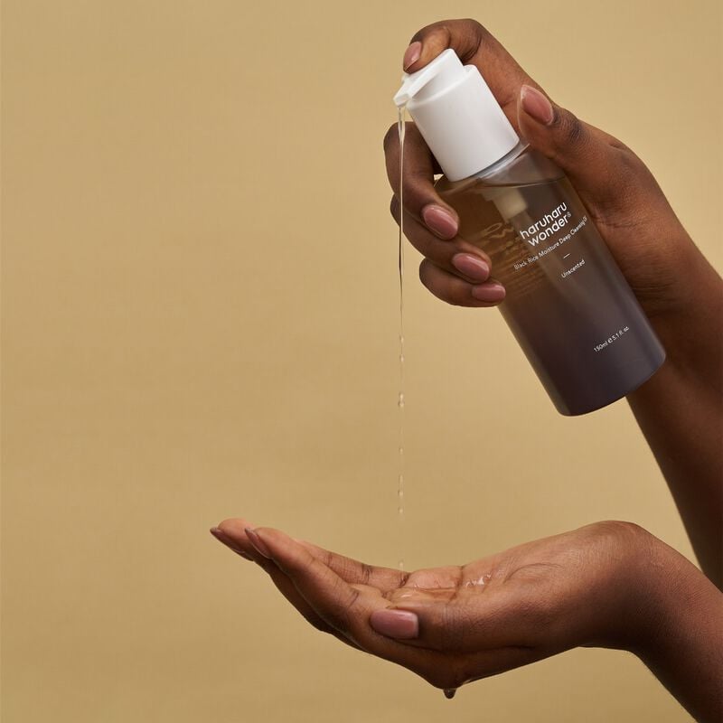 haruharu wonder black rice moisture deep cleansing oil