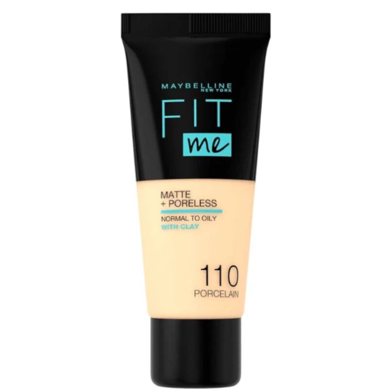 maybelline new york fit me matte & poreless foundation 110 porcelain