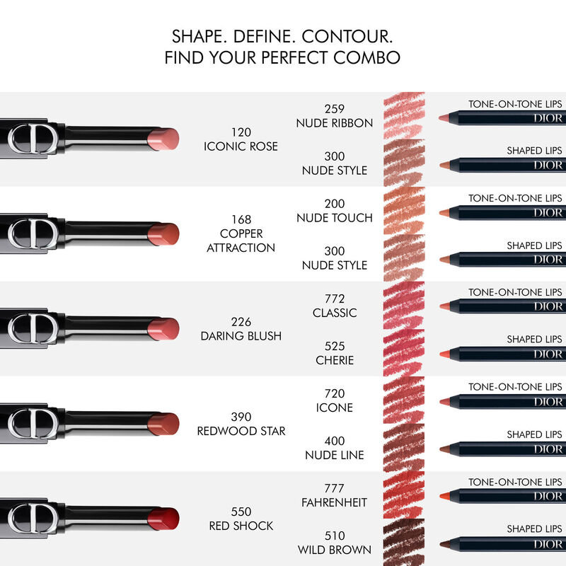 dior rouge on stage ultra longwear lipstick with a shine finish