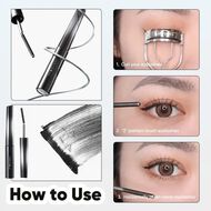 Length & Volume Longwear Mascara 01Black faces length volume longwear mascara 01black