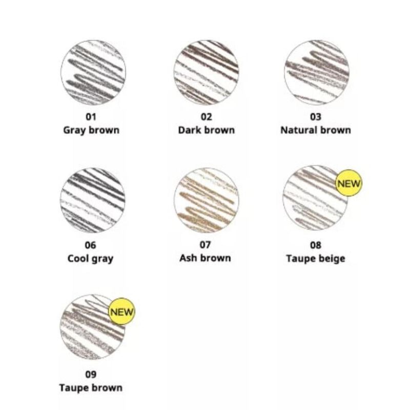peripera speedy eyebrow auto pencil 001 black brown