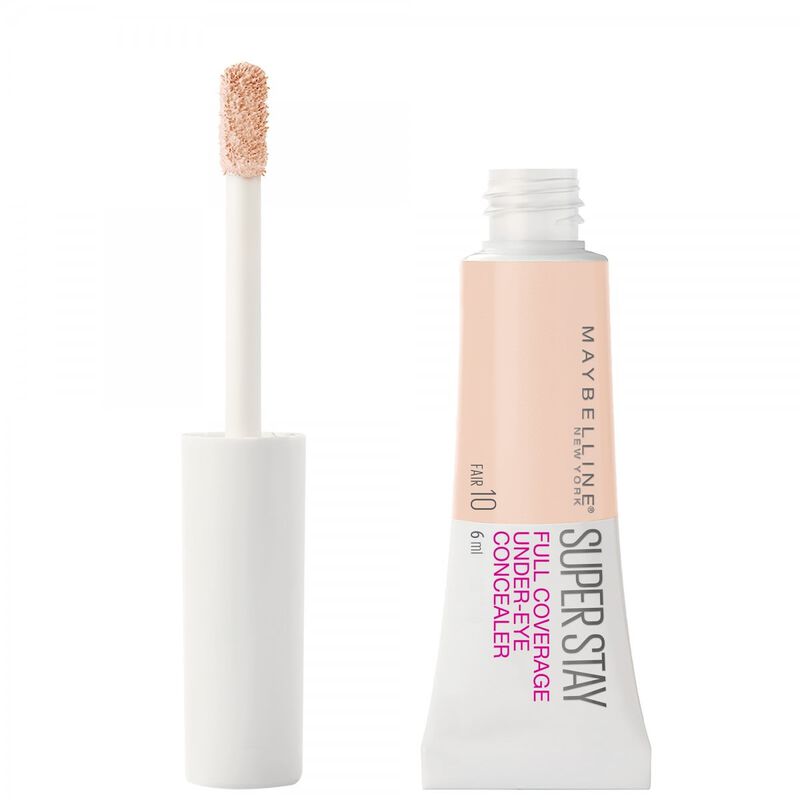 maybelline new york superstay full coverage 24h undereye concealer 10 fair