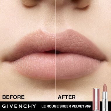 Le Rouge Sheer Velvet faces le rouge sheer velvet