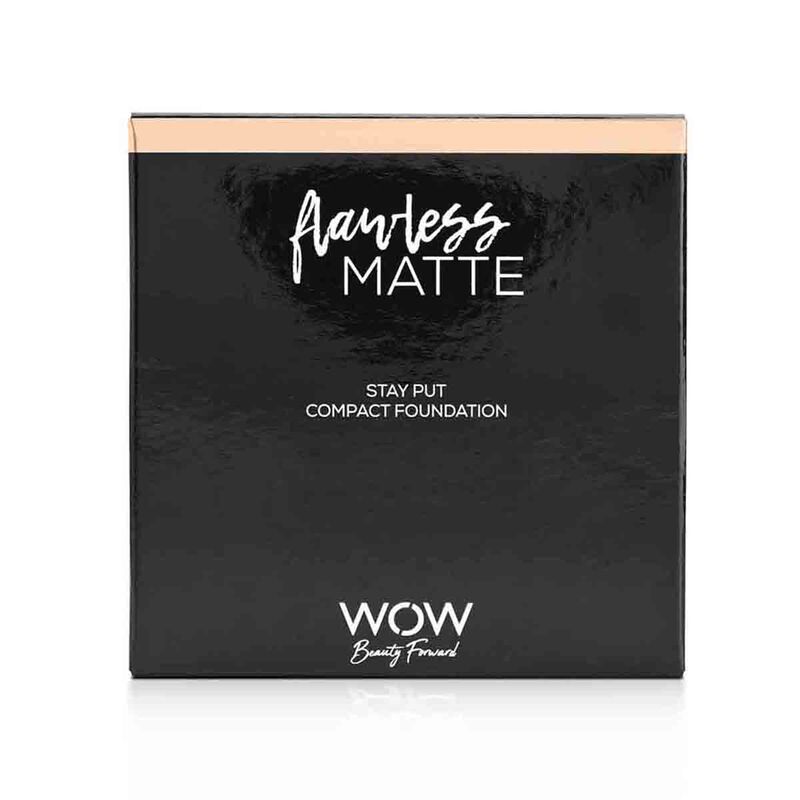 wow beauty flawless matte  stay put compact