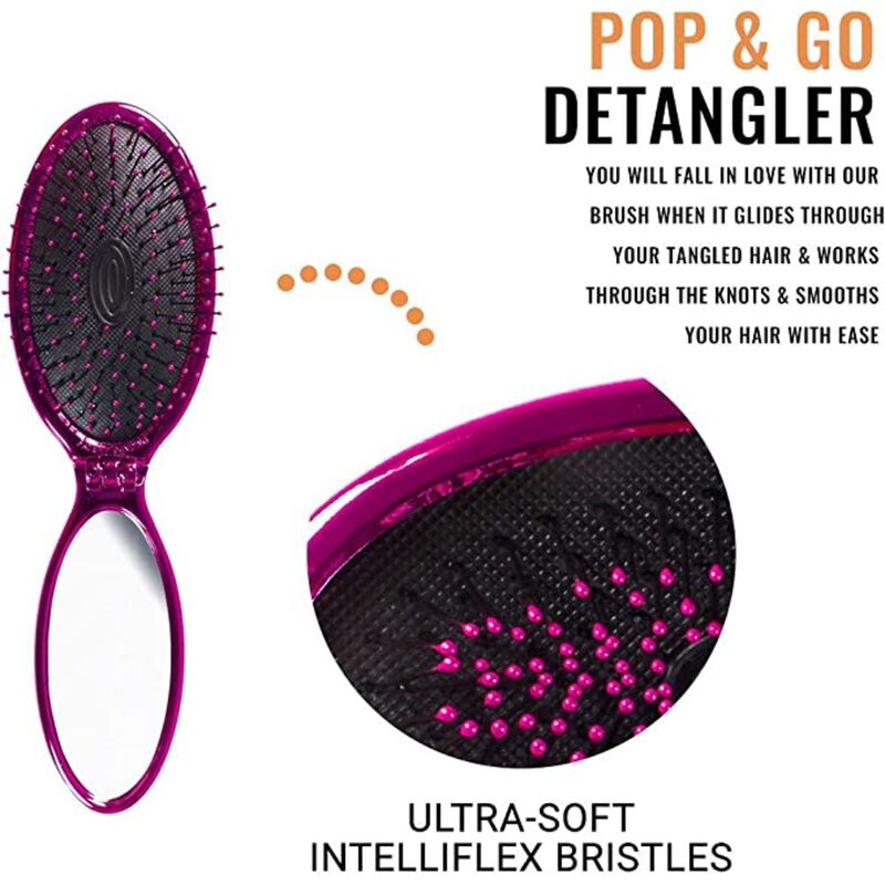 wet brush pop and go detangler hair brush  pink