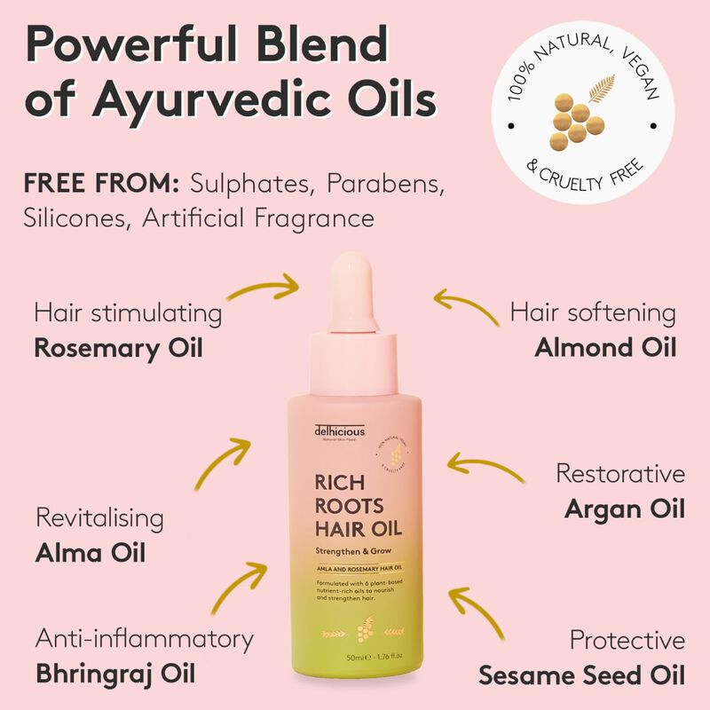 delhicious rich roots hair & scalp amla & rosemary
