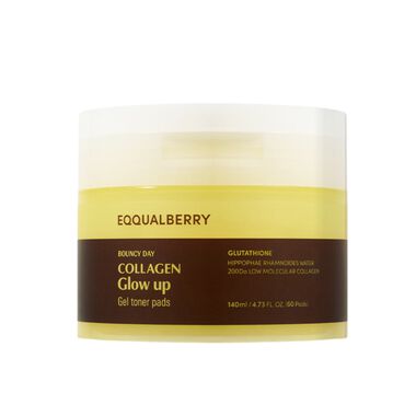 faces collagen glow up gel toner pads
