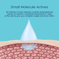 faces vitamin c foaming face wash with silicone cleanser brush