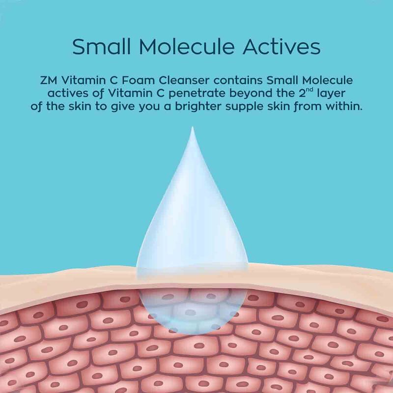 zayn and mayza vitamin c foaming face wash with silicone cleanser brush
