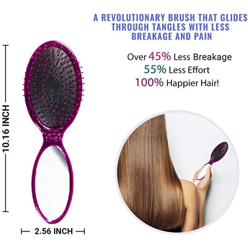 wet brush pop and go detangler hair brush  pink