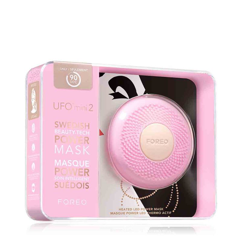 foreo ufo mini 2 supercharged 2 minute facial skincare device for all skin types