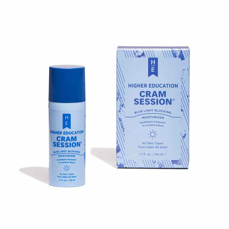 higher education cram session blue light blocking moisturizer