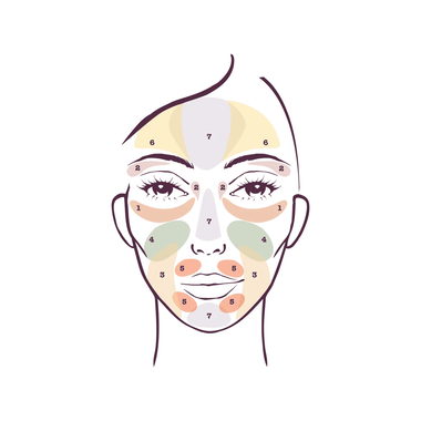 faces correct and perfect color correcting palette