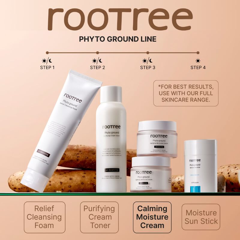 rootree phyto ground calming moisture cream