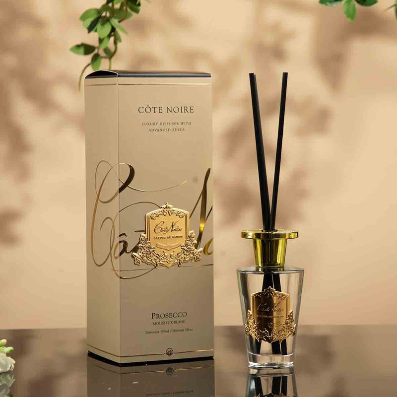 cote noire reed diffuser prosecco witth gold badge 150ml