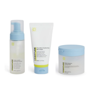 faces gentle bubble soothing cleanser 145ml x cica beta comforting gel cream 80ml x madeca essence calming pad 130ml