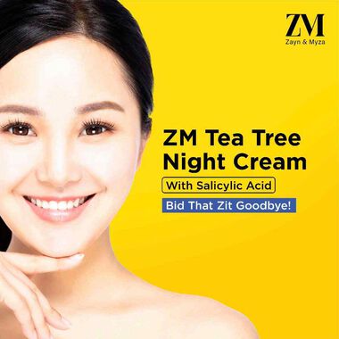 faces tea tree night cream with niacinamide