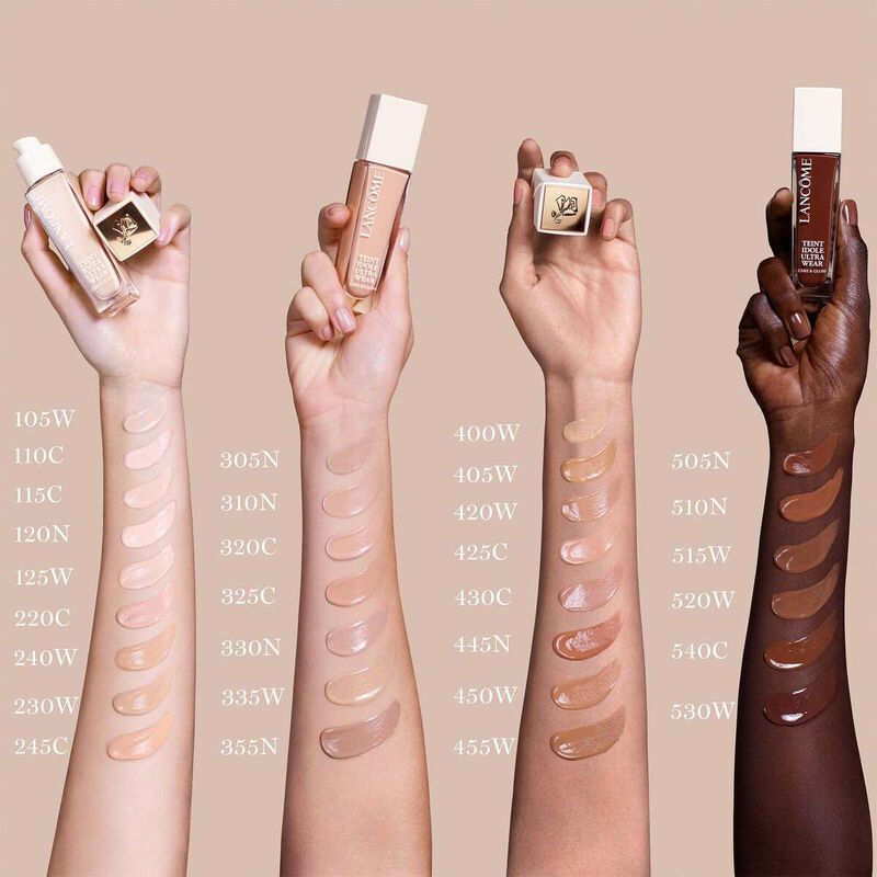 lancome كريم أساس teint idole ultra wear care & glow مع حمض الهيالورونيك