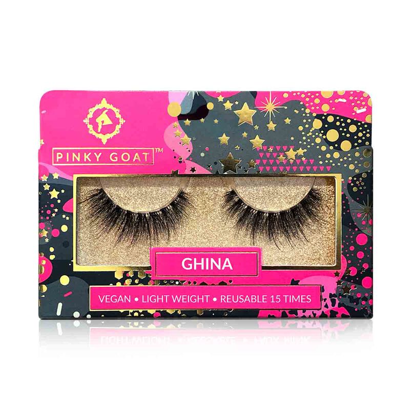 pinky goat ghina vegan faux mink lashes