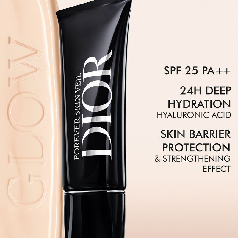 dior forever skin veil  glow finish and 24h hydration, spf 25 pa++