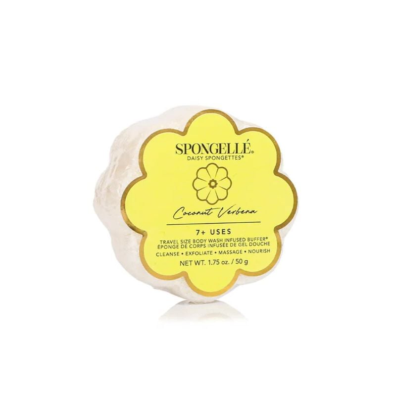 spongelle daisy collection coconut verbena body wash infused spongette (7+ uses)
