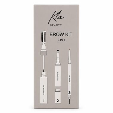 faces brow set black brown