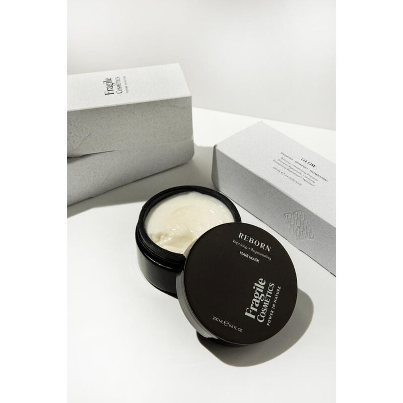 fragile cosmetics reborn repairing + regenerating hair mask