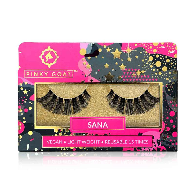 pinky goat sana vegan faux mink lashes