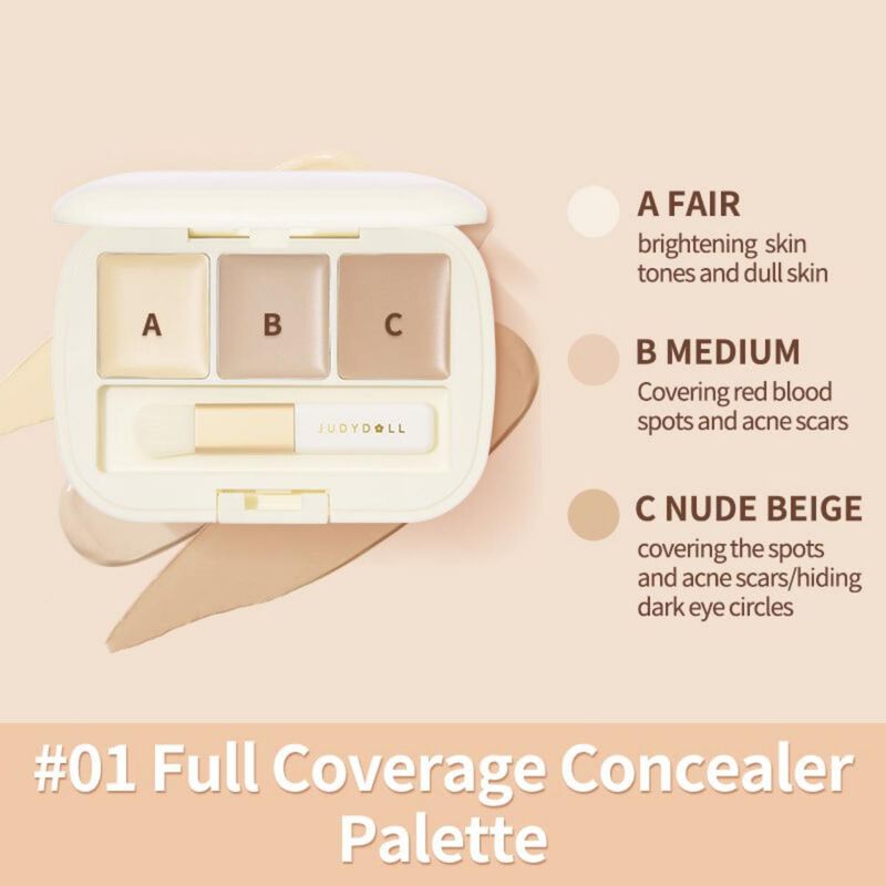 judydoll threecolor concealer palette 01