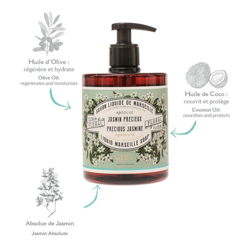 panier des sens absolutes precious jasmine liquid marseille soap