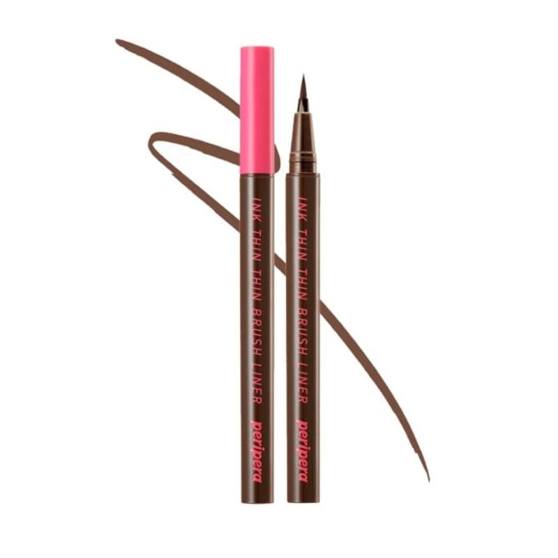 peripera ink thin thin brush liner 002 brown film