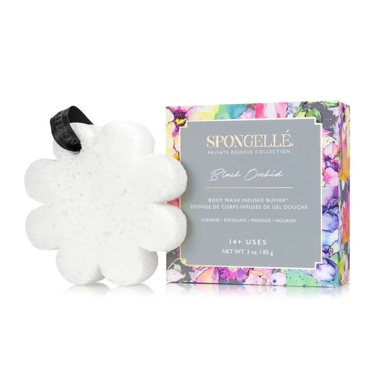 spongelle private reserve black orchid body wash infused buffer (14+uses)