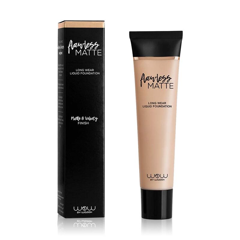 wow beauty flawless matte  long wear liquid foundation