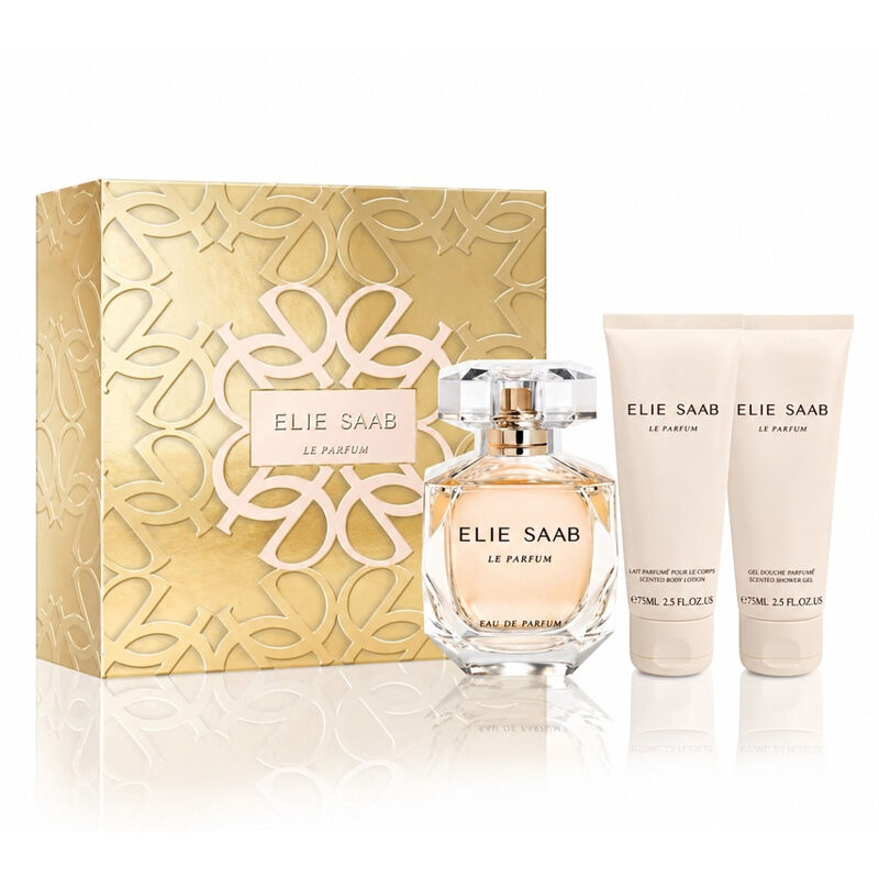 إيلي صعب مجموعة لو بارفان ماء عطر + لوشن للجسم + جل استحمام