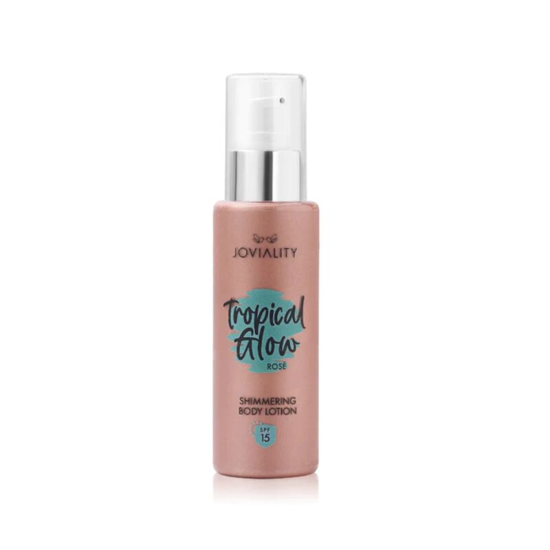 joviality tropical glow shimmering lotion spf15 rose