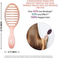 Dry Detangler Osmosis Collection - Coral Unisex Hair Brush faces dry detangler osmosis collection coral unisex hair brush