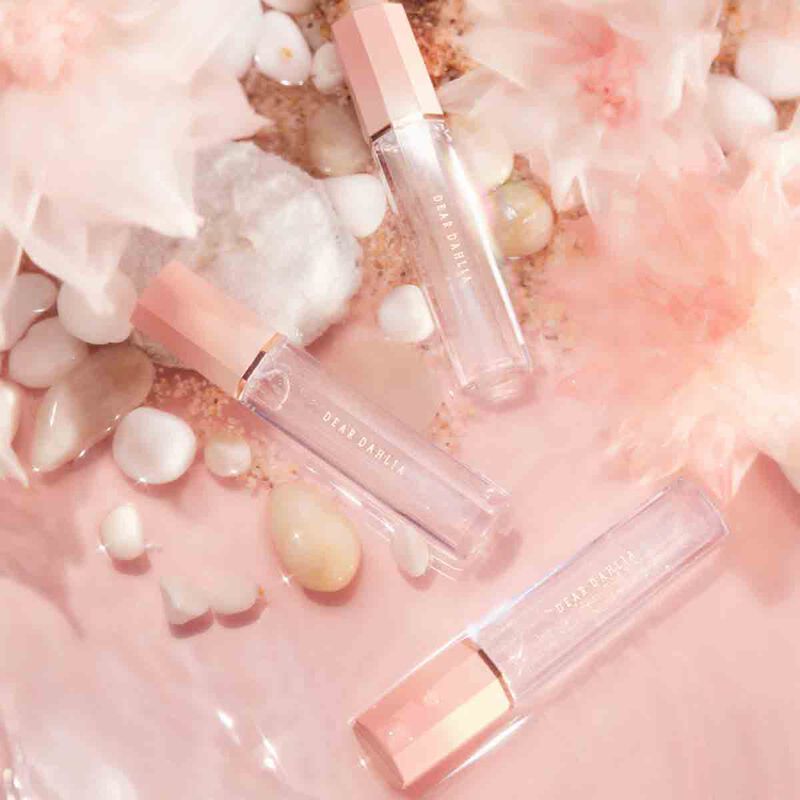 dear dahlia blooming edition glass shine lip topper dewdrop