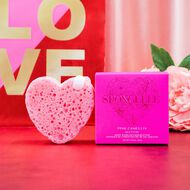 Pink Camellia Body Wash Infused Heart Buffer (20+uses) faces pink camellia body wash infused heart buffer 20 uses