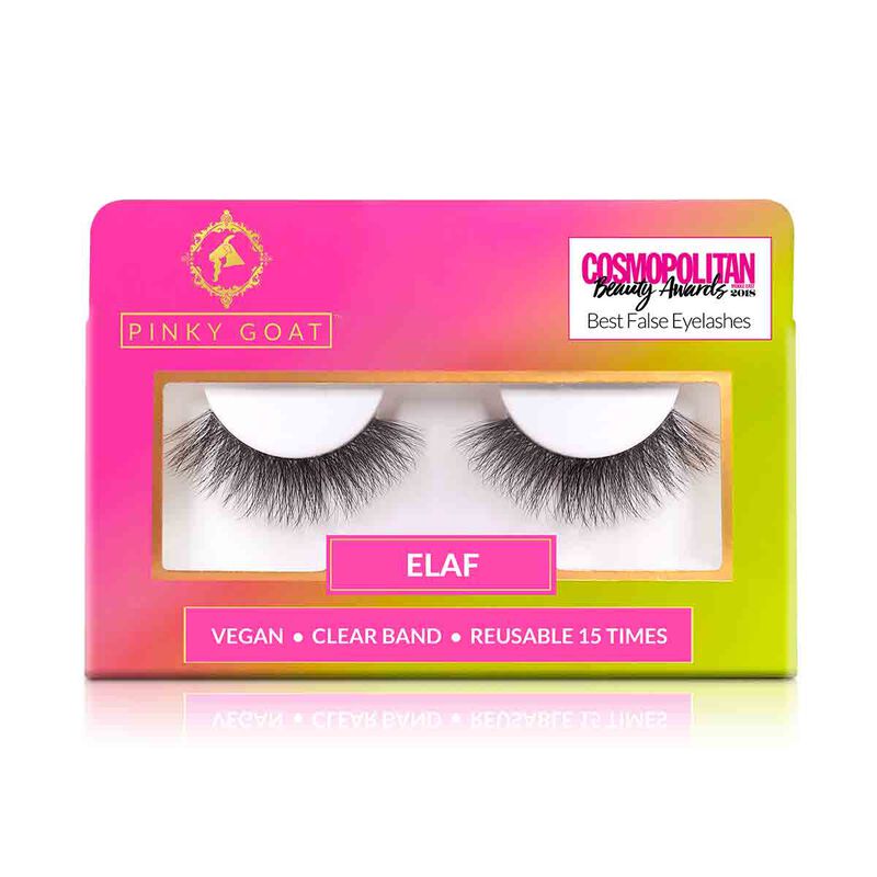 pinky goat elaf vegan faux mink lashes