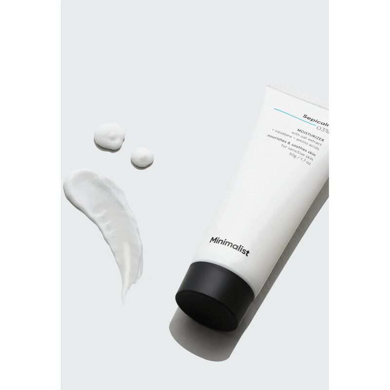 minimalist sepicalm 3% face moisturizer