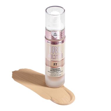 REVOLUTION IRL FILTER LONGWEAR FOUNDATION F7 faces revolution irl filter longwear foundation f7