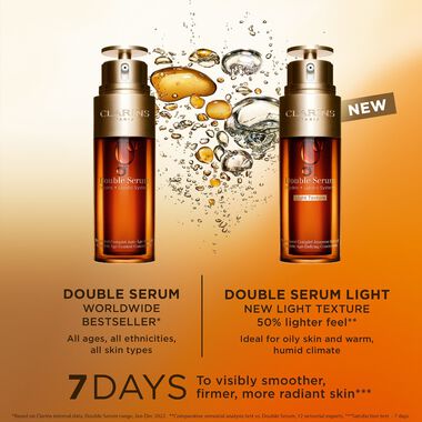 faces double serum light texture