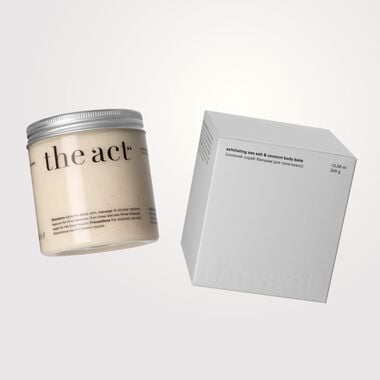 faces exfoliating sea salt   coconut body balm